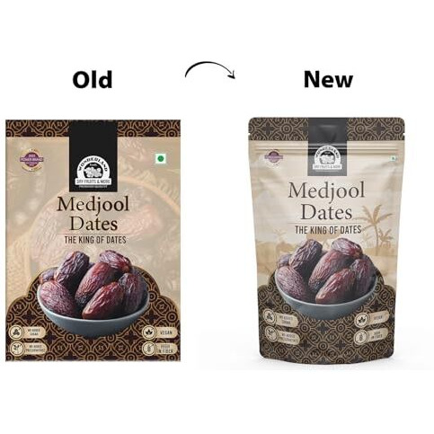 Wonderland Foods 200G Premium Medjool Dates Box | King Of Dates | Dry Fruits Healthy & Nutritious Soft Khajoor, Khajur Rich In Iron, Fibre & Vitamins, Fresh