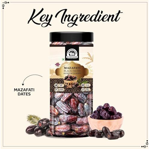 Wonderland Foods 800G (400G X 2) Dry Fruits Mazafati Dates Jar | Healthy & Nutritious Soft Khajoor | Khajur Rich In Iron, Fibre & Vitamins