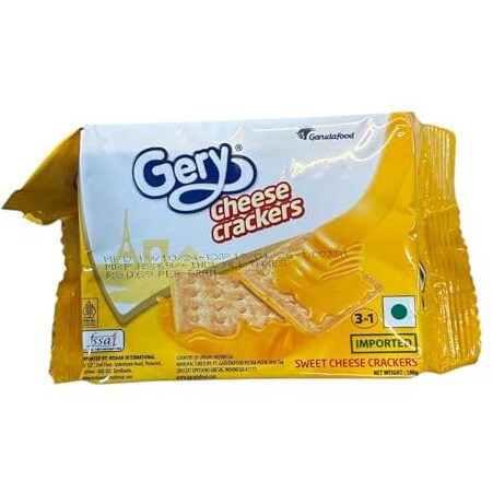 Browell Watheen Gery Gone Mad Sugar Cheese Crackers,110 Gram (4 Packs)