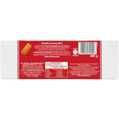 Celebrino Bis-Coff Lotus | Belgian Speculoos | Caramelized Biscuit Cookies |Choco| Non-Gmo And Vegan | 250G | Pack Of 3