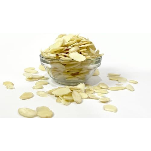 Minimal Sliced Blanched California Almonds, 200G (Badam Flakes, Perfect For Garnish, Baking And Salads)