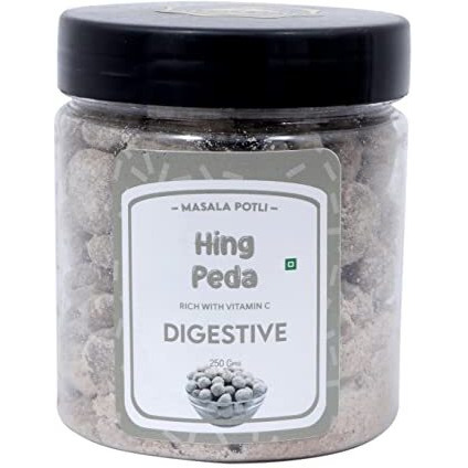 Masala Potli Chatpata Pachak Hing Peda Churan | After Meal Digestive Modak, Heeng Tablet Mukhwas (250 Grams, Jar)