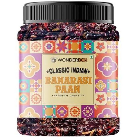 Wonderbox Banarasi Meetha Paan Mukhwas (300 Grams), After Meal Refreshing Digestive Mouth Freshener Without Supari & Areca Nut
