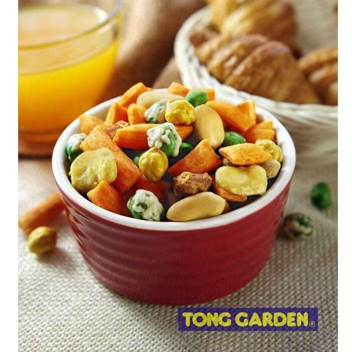 Tong Garden 450G Party Snack Mix | Crispy Green Peas, Peanuts & Sesame Seeds With Bold Spices | Perfect Snack For Any Event - (Pack Of 2)