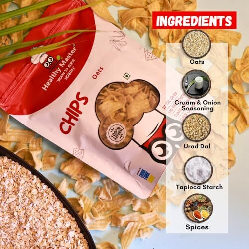 Healthy Master Light & Crispy Oats Chips | (Oats Chips,200G)