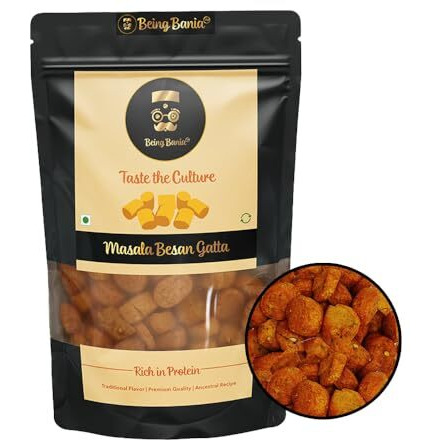 Being Bania Masala Besan Gatta , 250G | Homemade Rajasthani Gatte Sabzi | Marwari Gatta | Healthy And Protein Rich