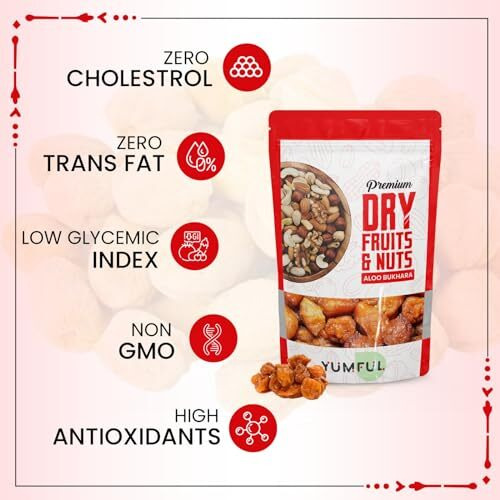 Yumful Aloo Bukhara Dry | Aloo Bukhara Dry | Seeded Plum Jumbo | Alpagoda Pandu | Alpakoda Pazham 500Gms