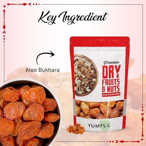 Yumful Aloo Bukhara Dry | Aloo Bukhara Dry | Seeded Plum Jumbo | Alpagoda Pandu | Alpakoda Pazham 500Gms