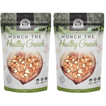 Wonderland Foods 900G (450G X 2) California Broken Almond (Badam) Pouch