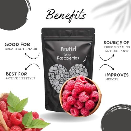 Fruitri Dried Whole Raspberries 100Gram
