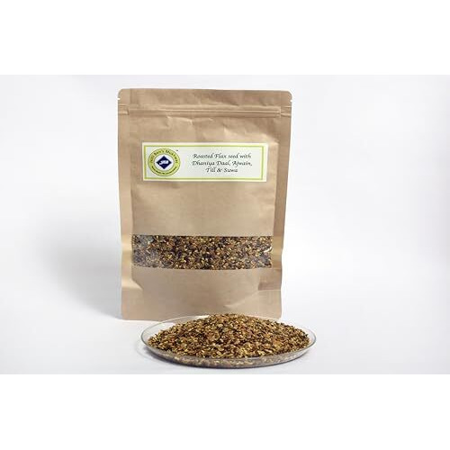 Jyoti Ben's Mukhwas - Roasted Flax Seed With Dhaniya Daal, Ajwain, Till(Sesame) & Suwa (Dill Seed)