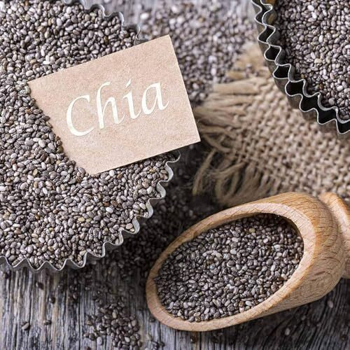 Nutrovally Chia Seeds- 700G | Chia Seeds For Weight Loss | Loaded With Omega 3, Fiber And Calcium | Rich Raw Chia Seeds For Eating, Strong Bones & Overall Health (700G Jar)