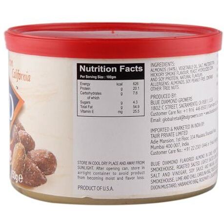 Blue Diamond Smokehouse Flavoured Crunchy Almonds, Deliciously Seasoned 150Gm