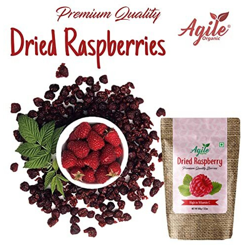 Agile Organic Dried Berries Combo 7 In 1 | Cranberry, Blueberry, Gojiberry, Blackberry, Raspberry, Mulberry And Black Currant | Trial Pack 350Gm (50Gm Each X 7 Units)