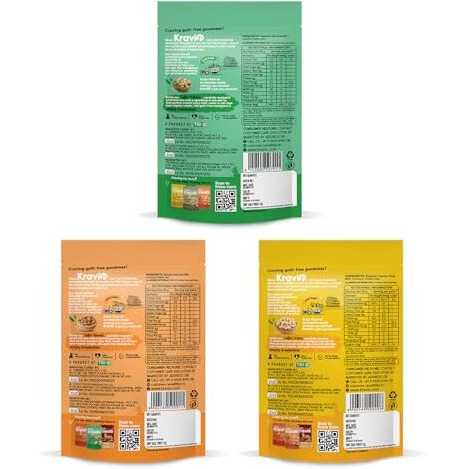 Kravio Premium Roasted Salted Cashew, Almond & Pistachio Nuts (3 X 200G) | Zero Cholesterol Natural Whole Kaju, California Badam & Inshell Pista Nuts & Dry Fruits | Crunchy Delicious Healthy Snacks