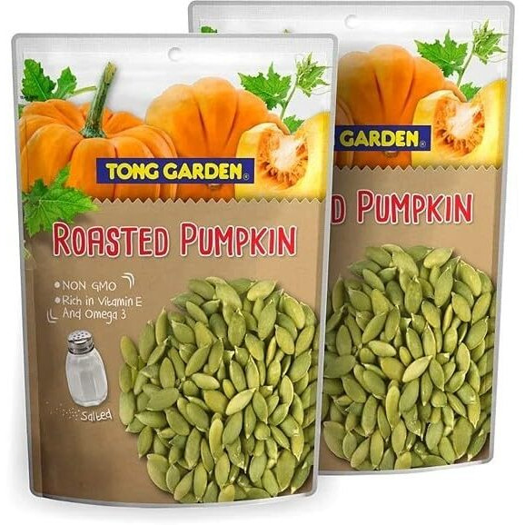 Tong Garden 180 Gm Roasted Pumpkin Kernels Seeds | A Delicious And Healthful Snack Packed With Fiber And Nutrients To Support Immunity And Heart Health (Pack Of 2)