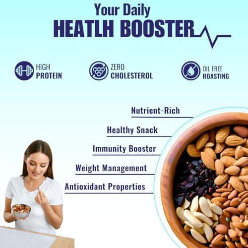 Rethink Premium 10-In-1 Superfood Trail Mix  Cashews, Almonds, Berries, Flax, Seeds  Healthy Snack For Kids, Adults, & Seniors  200G