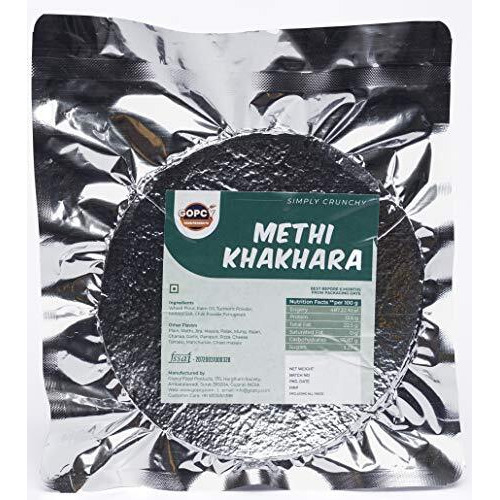 Gopcy Methi Khakhra Packets Of 4(800 Gm) - Healthy Gujarati Snacks