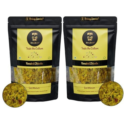 Being Bania Special Chiwda | Lite Chidwa | Chivda | Diet Mixture | Famous Indian Snack | Roasted Namkeen | No Preservatives | All Natural And Fresh Snack 150G (Pack Of 2)
