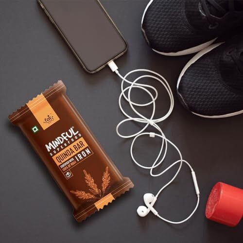 Eat Anytime Healthy Energy Quinoa Bar | Gluten Free & High Fiber | Energy Bar Sugar Free | High Protein Bar | Healthy Bar & Breakfast Protein Bar | Quinoa Bar/Energy Bar -600Gm(24Pcs.Of 25Gm)
