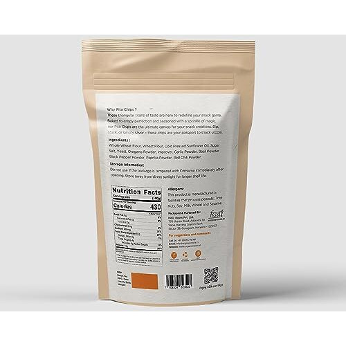 Indic Roots (Formerly Organic Roots) Pita Chips - Whole Wheat | 100 Gms | Healthy & Crispy Snack | Ready To Eat