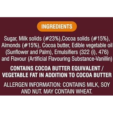 Hershey's Whole Almonds Chocolate Bar, 100 Grams (Pack Of 3)