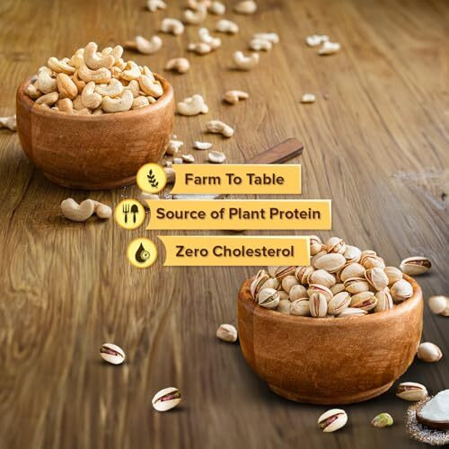 Kravio Premium Roasted Salted Cashew & Pistachio Nuts (2 X 200G) | Zero Cholesterol Natural Whole Kaju & Inshell California Pista Nuts & Dry Fruits | Rich In Protein, Crunchy Delicious Healthy Snacks