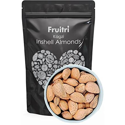 Fruitri Kagzi In Shell Almond, Badam With Shell | Kagazi Almonds 1Kg