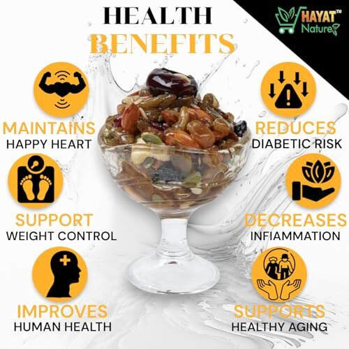 Hayat Nature Kashmiri Honey Mixed Dry Fruits&Nuts,Roasted And Crunchy With 100% Immunity&Energy Booster,Zero Chemicals&Preservatives. Pure&Natural Dry Fruits&Dipped In Organic Honey(Big_900Gm)