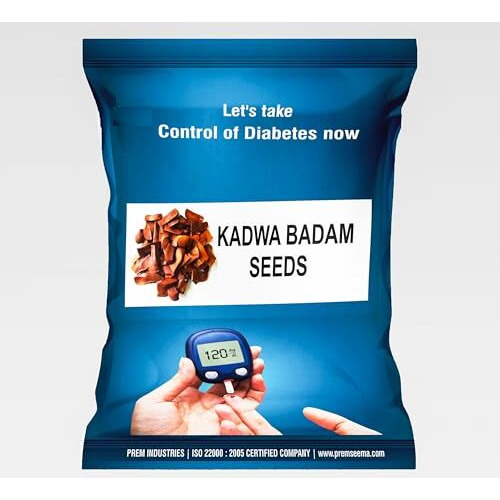 Seema Kadwa Badam Sugar Badam | Diabetes Bitter Almonds | Thengani Kai | Mahogany Seeds | Diabetes King Bitter Seeds, Machine Cleaned, Hygienically Processed & Packed Pack Of 400 Grams