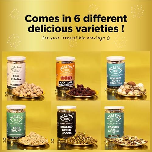 Healthy Treat Assorted Treat Gift Hamper | Healthy Snacks Gift Box | Festival Gifting | Birthday, Anniversary Gift Hampers | Wedding Gift | Gifts For Family And Friends | Healthy Gourmet Hamper