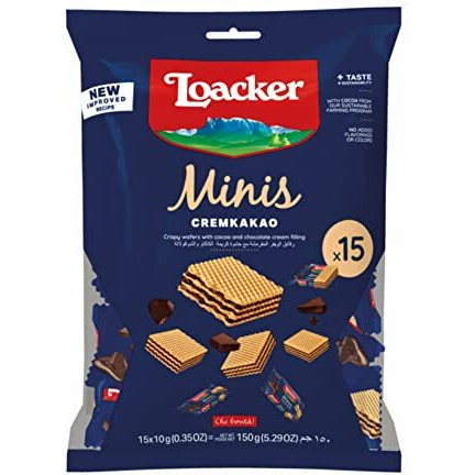 Loacker Classic Wafer Minis Cremkakao 150G - Italy