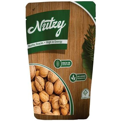 Nutzy Dried Fruits Nuts And Seeds (Kashmiri Sabut Walnuts/Walnut With Shell, 200G)