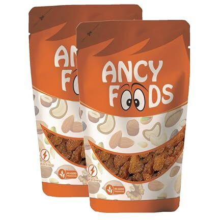 Ancy Raisins With Seeds Large Munakka 500G (2X250Gm), Fresh
