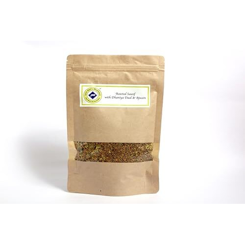 Jyoti Ben's Mukhwas - Roasted Saunf With Dhaniya Daal & Ajwain |Premium Mukhwas|Digestive Mouth Freshener|After-Meal Snacks|100% Natural|Good For Digestion| Fibre Rich - 250 Gram
