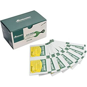 Romsons Alco Swab Alcohol Guaze (Pack Of 500) Antiseptic Prep Sterile For Disinfect Cuts And Scrapes