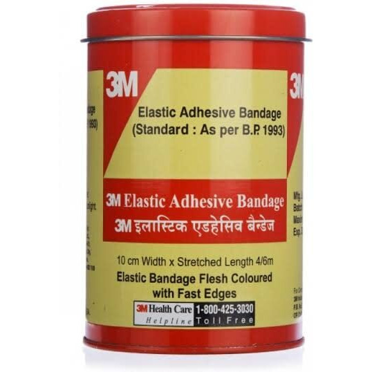 3M India Elastic Adhesive Bandage 3M 10 Cm X 4/6 M