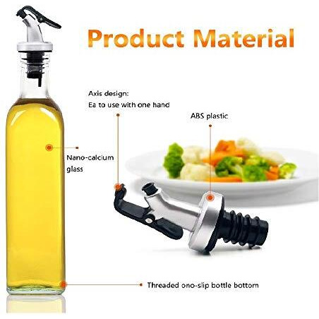 Korona Oil Dispenser For Kitchen 1 Litre Glass - Clear - 1000 Ml - Pack Of 1 (Tt 1000 * 1)