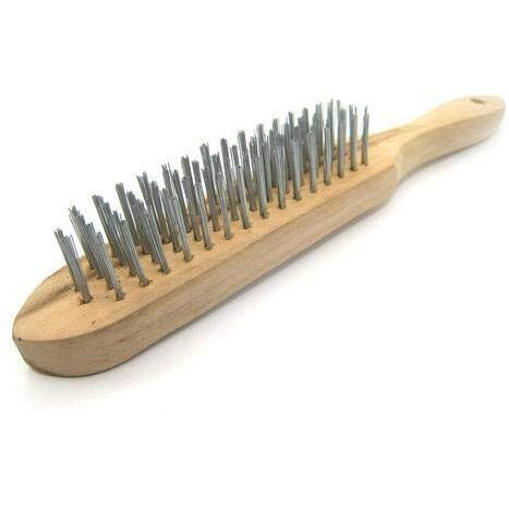 Keean 4 Rows Stainless Steel Wire Brush For Abrasive Weld Cleaning