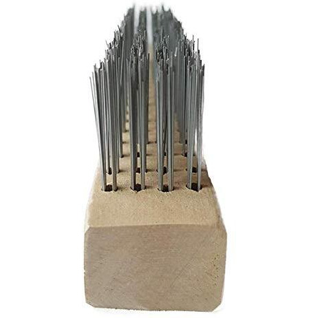 Keean 4 Rows Stainless Steel Wire Brush For Abrasive Weld Cleaning
