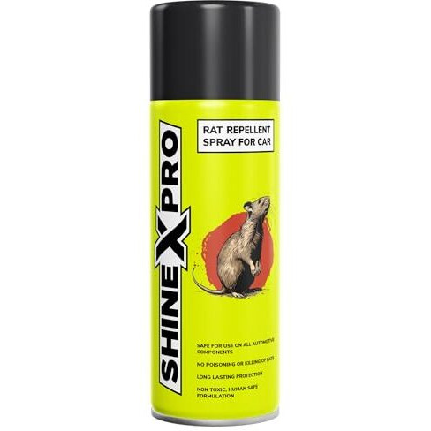 Shinexpro Rat Repellent Spray For Car - 250Ml - Human Safe Rat Spray For Car Engine And Interior - No Kill Only Repels Rodent Repellent For Car - Last 2 Years