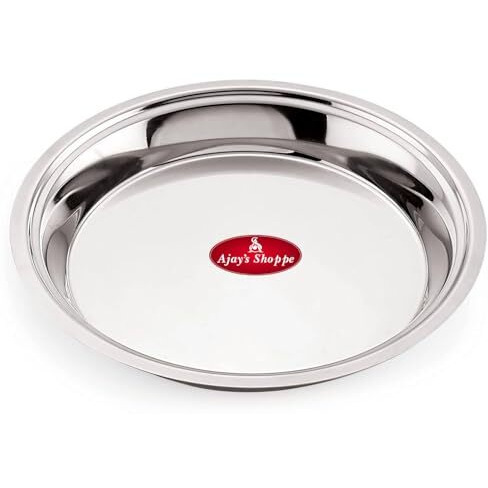 Ajay's Shoppe Stainless Steel Atta Parat  1.4 Liter | Ideal For Dough Kneading & Mixing
