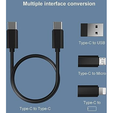 Zedgear All In One 60W Usb Type C To C Fast Charging Travel Data Cable Set Micro Usb And Lightning Port Adapter Kit With Inbuilt Phone Stand Compatible With Iphone Ipad Samsung Oneplus & Other Devices