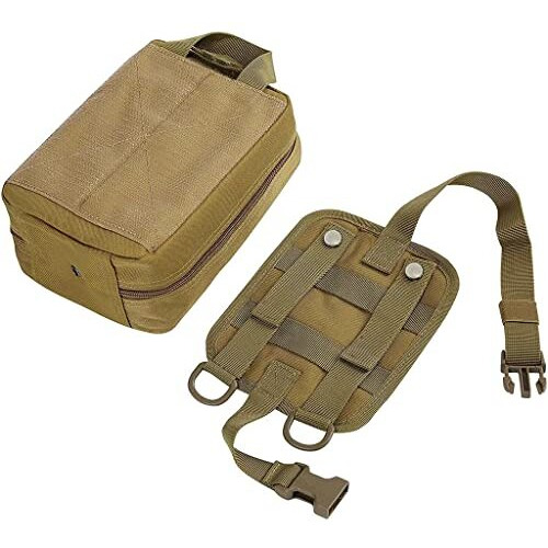 Proberos Medical Molle Pouch Tactical-1000D Nylon First Aid Pouch,Big Capacity Emt Utility,Heavy Duty Military Grade Rip-Away Ifak For Home And Outdoor Activities(Metallic Yellow