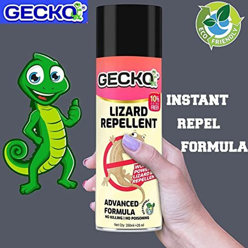 Shadow Securitronics India's First Aerosol Based Lizard Repellent Spray | Completely Herbal | Eco-Friendly | Chemical-Free | Plant-Based | Food-Safe Ingredients| Does Not Kill, Only Repel | Lizard Spray 220Ml (15 Days Protection) - Formulation 3X