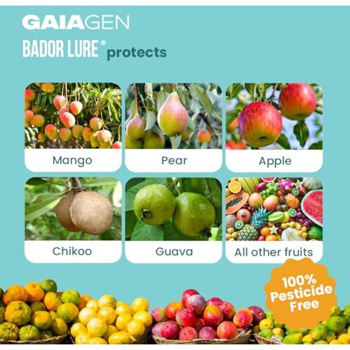 Gaiagen Bador Lure | Pheromone Lure For Fruit Fly (Bactrocera Dorsalis) | Pack Of 10 | (Does Not Include Traps).