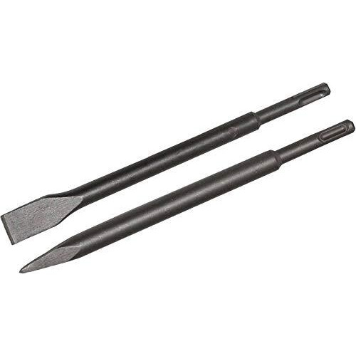 Inditrust Hammer Drilling Set Of 2 Chisel Bits Set 14 X 250Mm Flat & Pointed | 14Mm Demolition Rotary Hammer Bits (14 X 250 Mm)