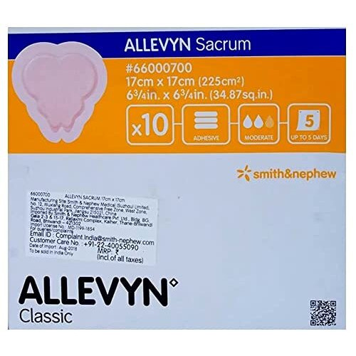 Medica Allevyn Sacrum Classic S & N 17 Cm X 17 Cm For Bed Sores (Pack Of 1)