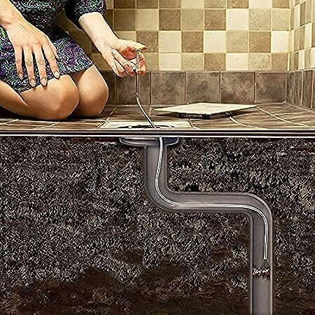 Brightzone Drain Pipe Cleaning Spring Stick, Hair Catching Drain Pipe Cleaning Claw Wire, Sink Cleaning Stick Sewer Sink Tub Dredge Remover, Spring Drain Pipe Basin Cleaner Tool, Flexible
