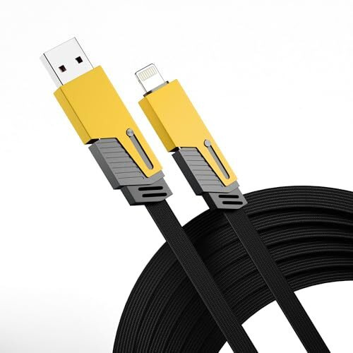 Basesailor 4-In-1 Multi-Function Braided 65W Fast Charging Cable With Lightning To Usb-C, Type C-C, Ligthning To Usb, Military Grade Durability, Compatible For Iphone, Samsung, Oneplus Devices [1.5M]